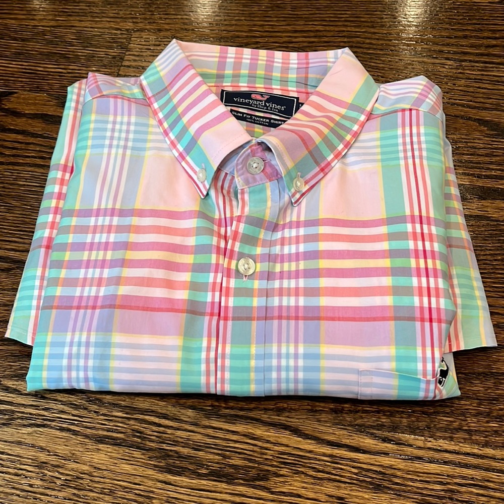 Vineyard Vines Slim Fit Tucker Men’s Button Down Shirt Size XL